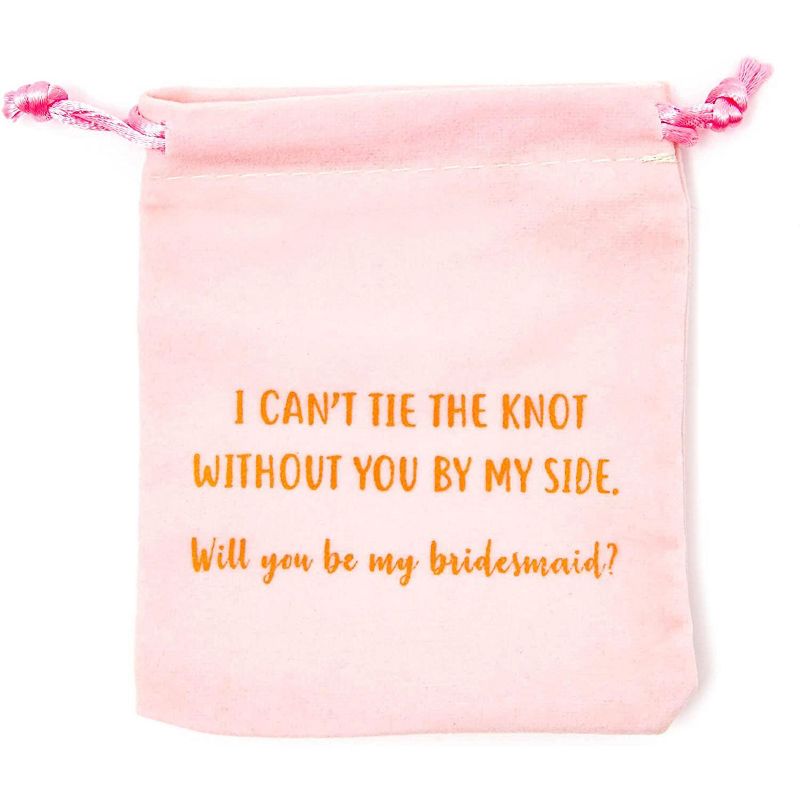 Sparkle and Bash 12-Pack Bridesmaid Proposal Drawstring Gift Bags for Bridal Shower Gifts, Wedding Favors, Bachelorette Hen's Party Kit, 4" x 4.75"