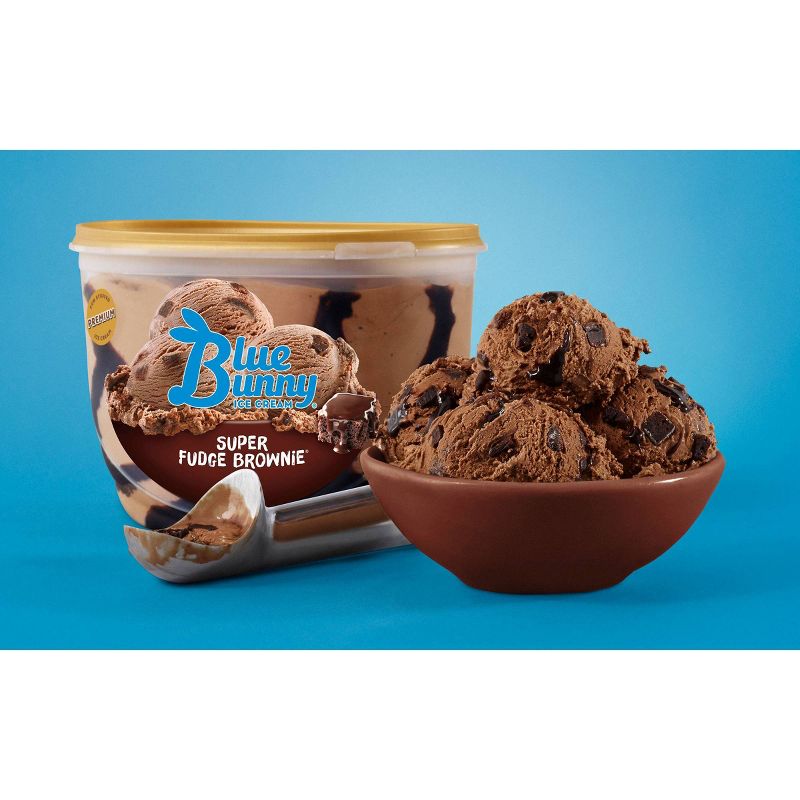 Blue Bunny Super Fudge Brownie Ice Cream - 46 fl oz