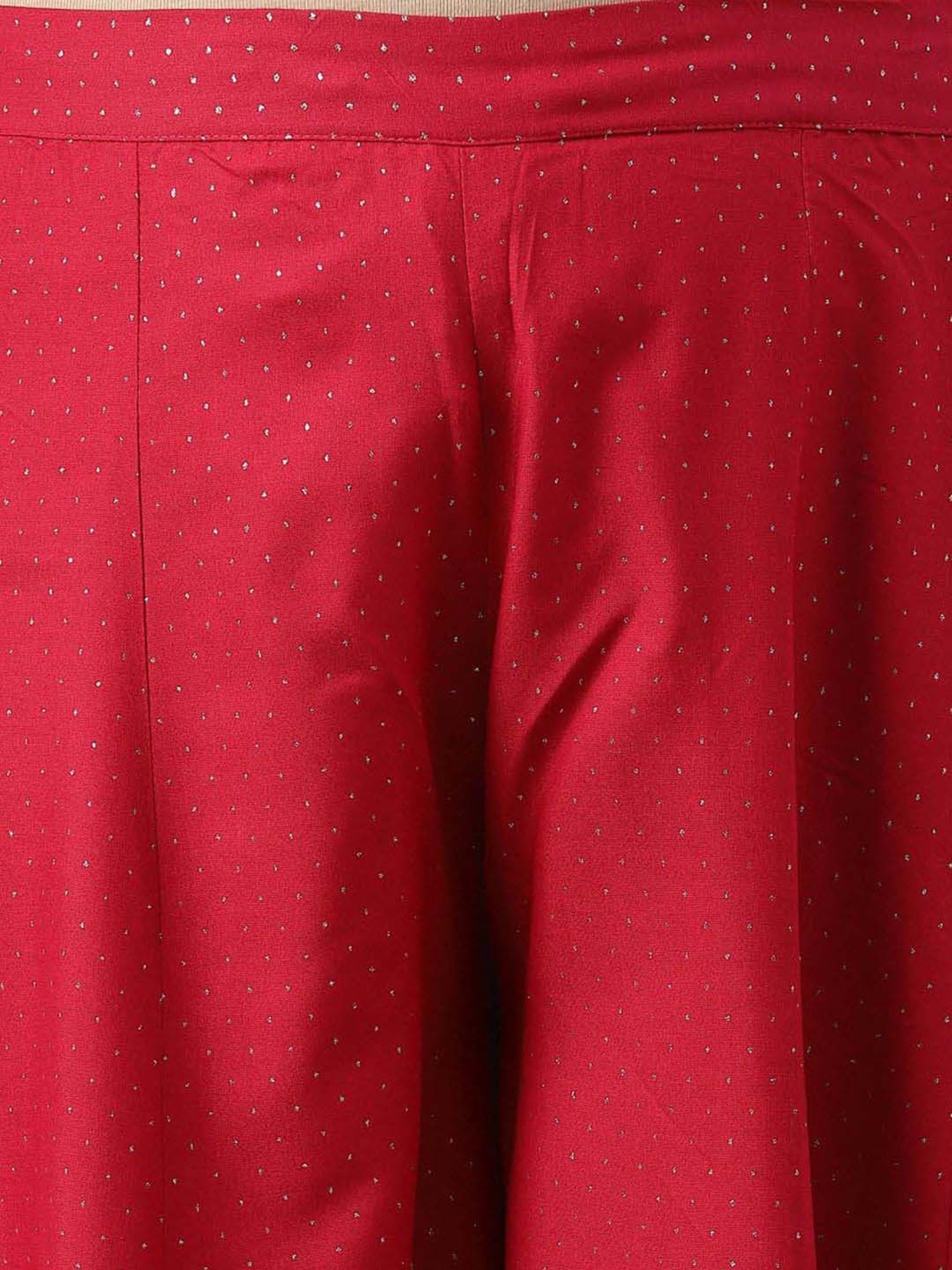 W Pink Polka Dots Palazzos
