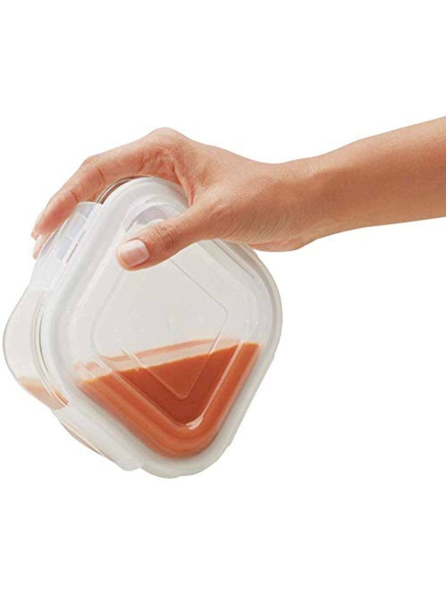 Borosil Blue Glass Leak Proof Lunch Box with Bag (320 ml)