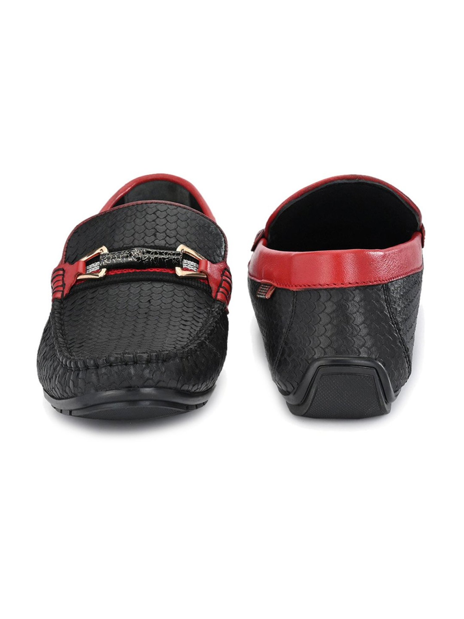 Hitz Men's Black Casual Loafers