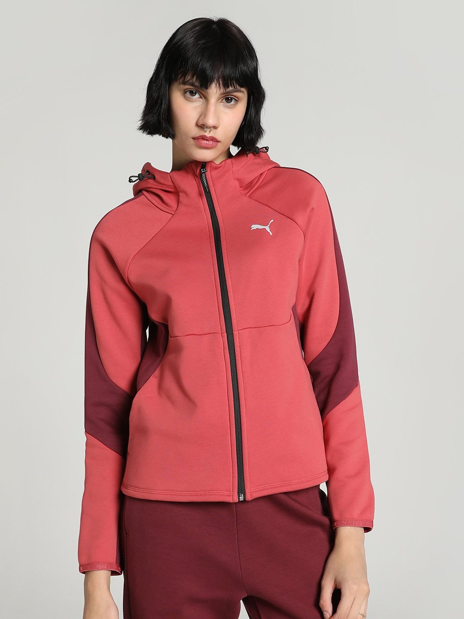 Amante Black Cotton Sports Sweatshirt