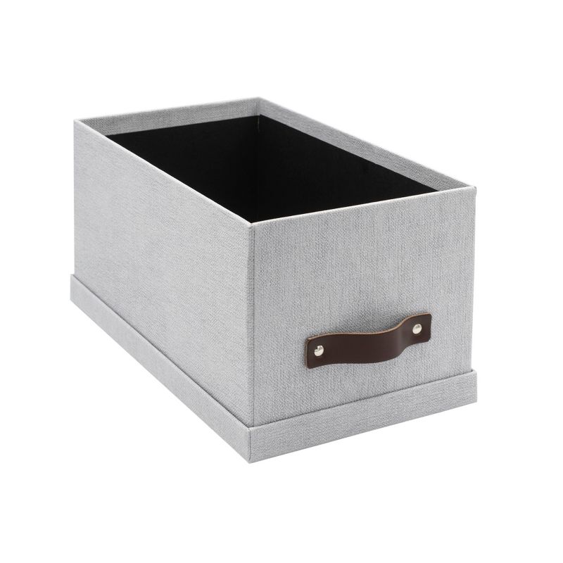 Set of 3 Silvia Canvas Media Box Ash - Bigso Box of Sweden