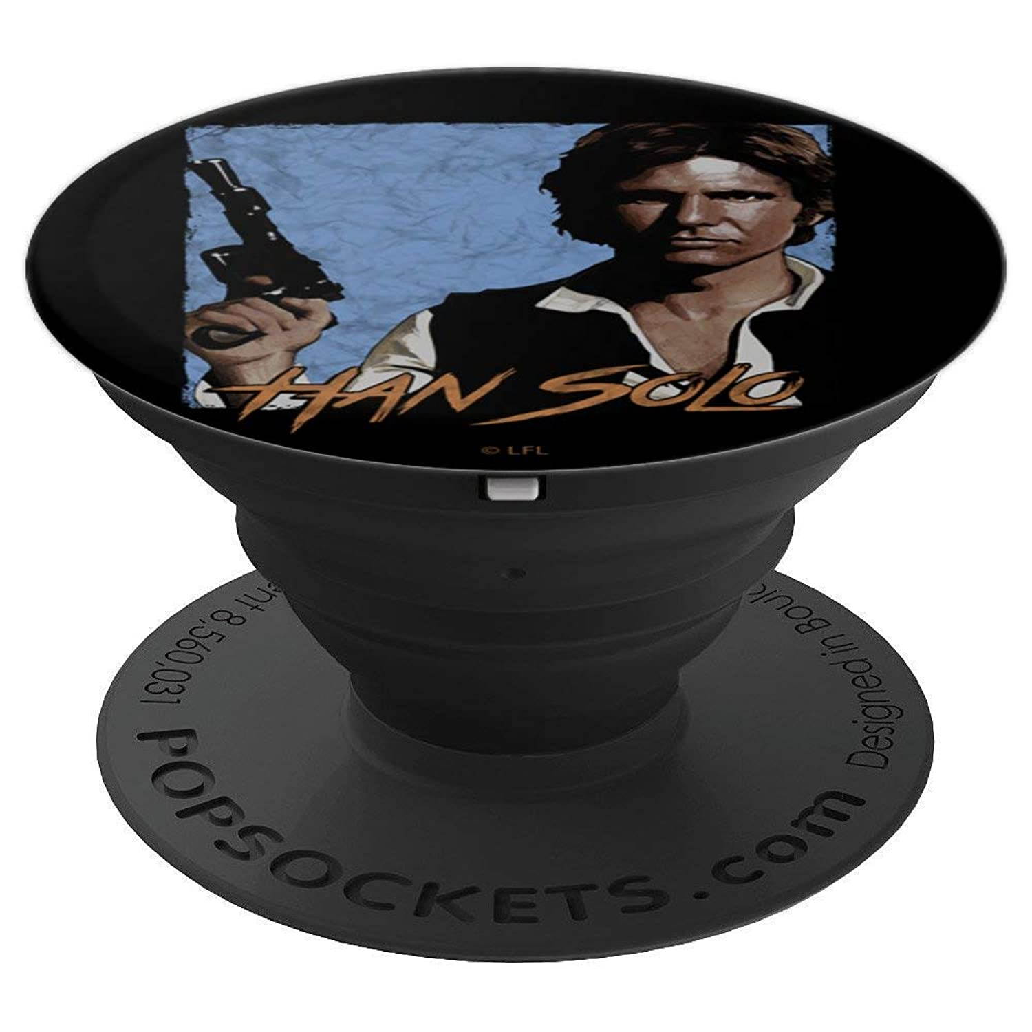 Star Wars Han Solo Dramatic Portrait PopSockets Grip and Stand for Phones and Tablets