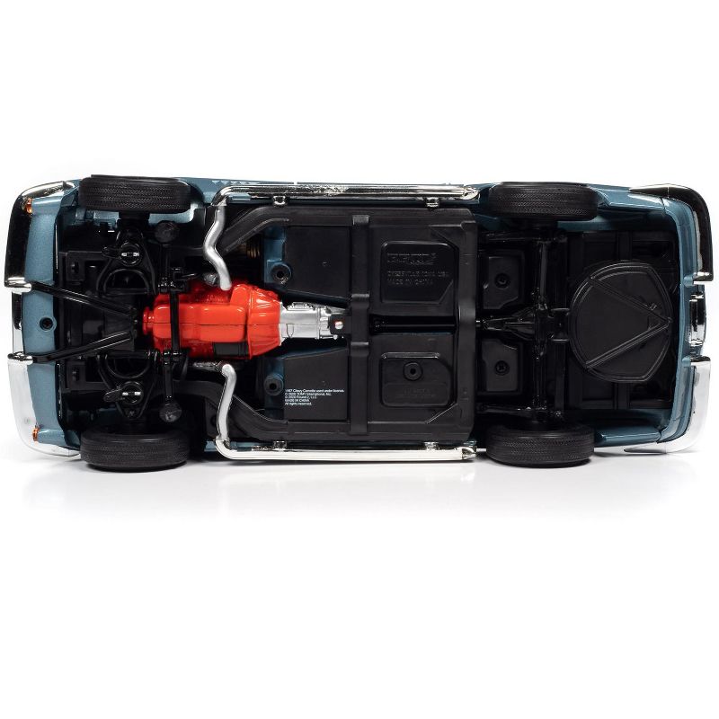 1967 Chevrolet Corvette 427 Hardtop Elkhart Blue Metallic with Blue Interior (MCACN) 1/18 Diecast Model Car by Autoworld