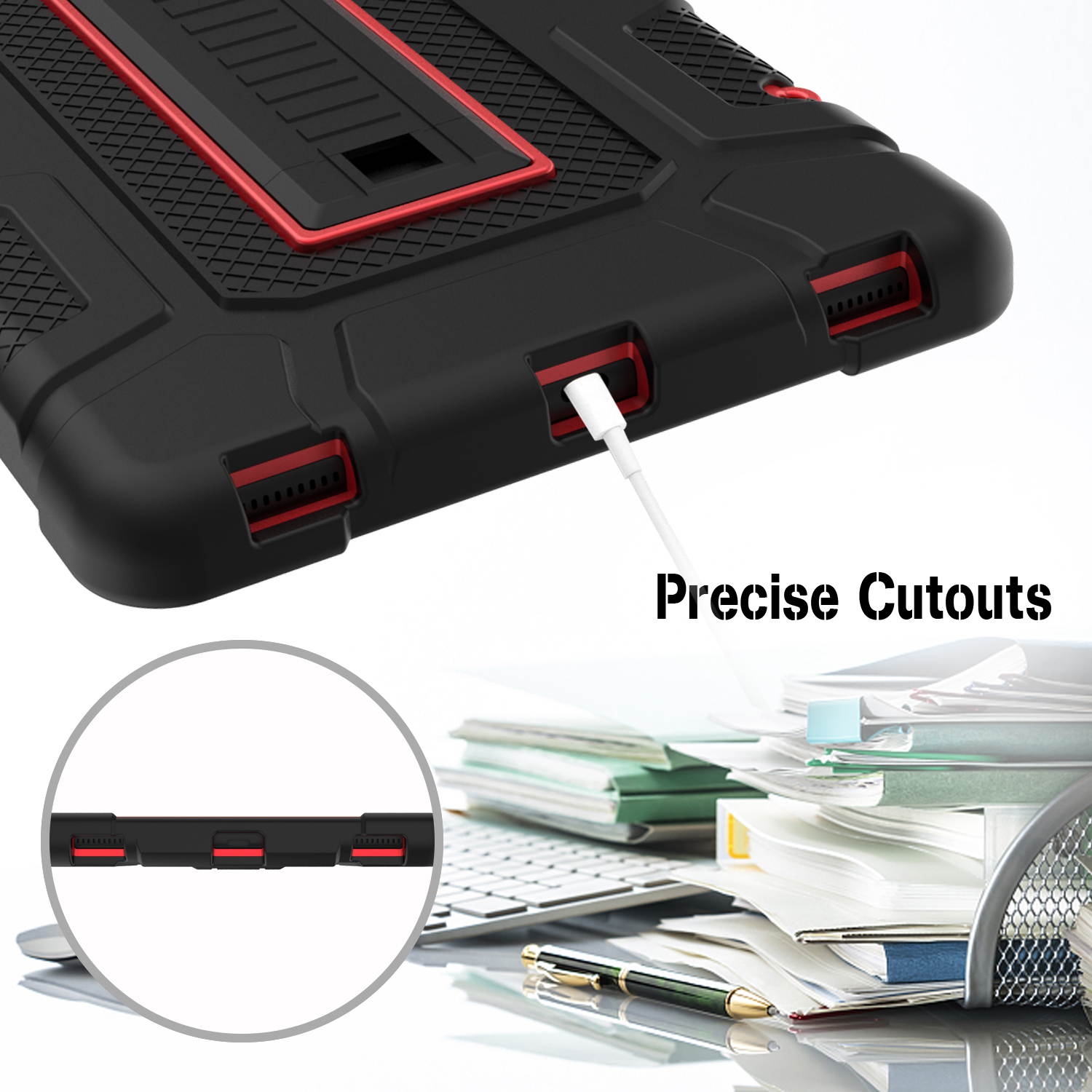 Donwell For Samsung Galaxy Tab A 10.1" 2019 SM-T510 Shockproof Tablet Stand Case Cover