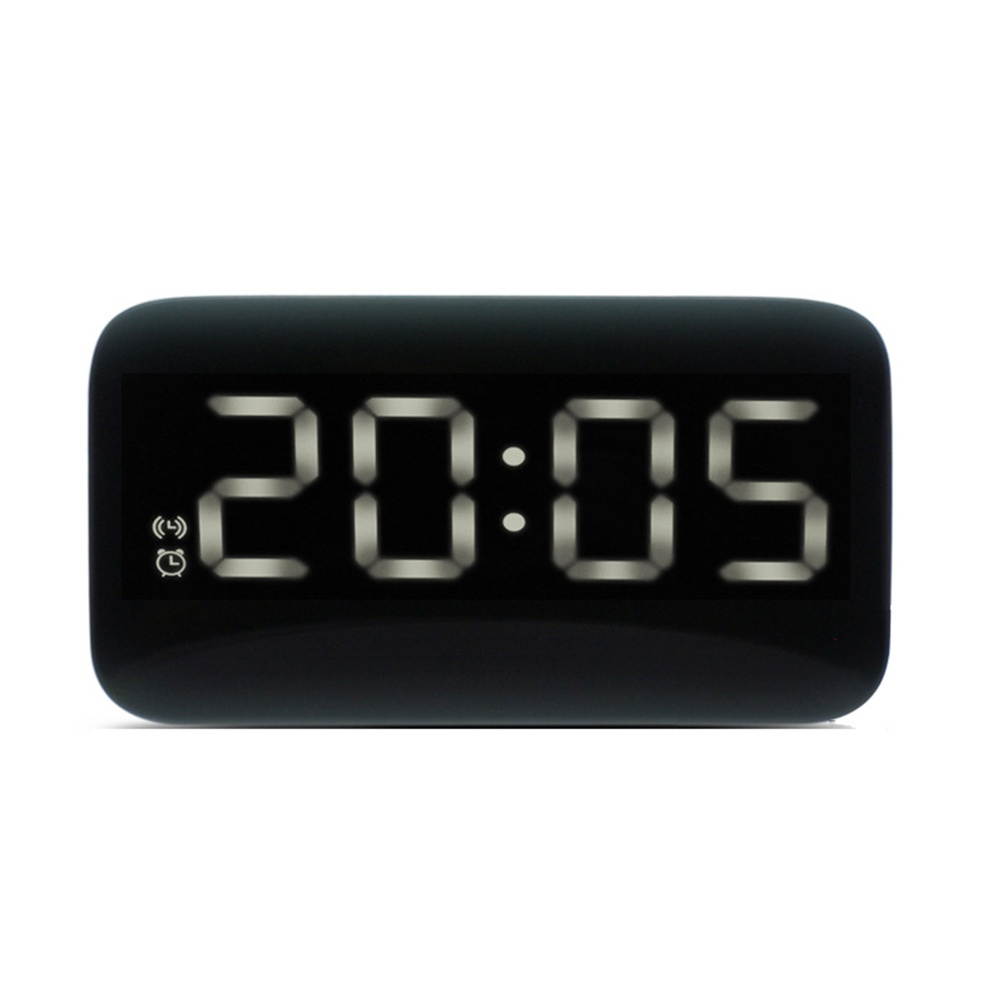 Digital LED Alarm Clock Large LED Display Voice Control Electronic Backlight Desktop Alarm Clock