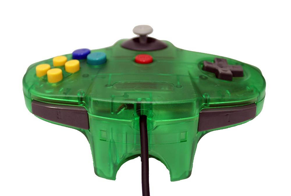 Transparent Green Replacement Controller for Nintendo N64 by Mars Devices