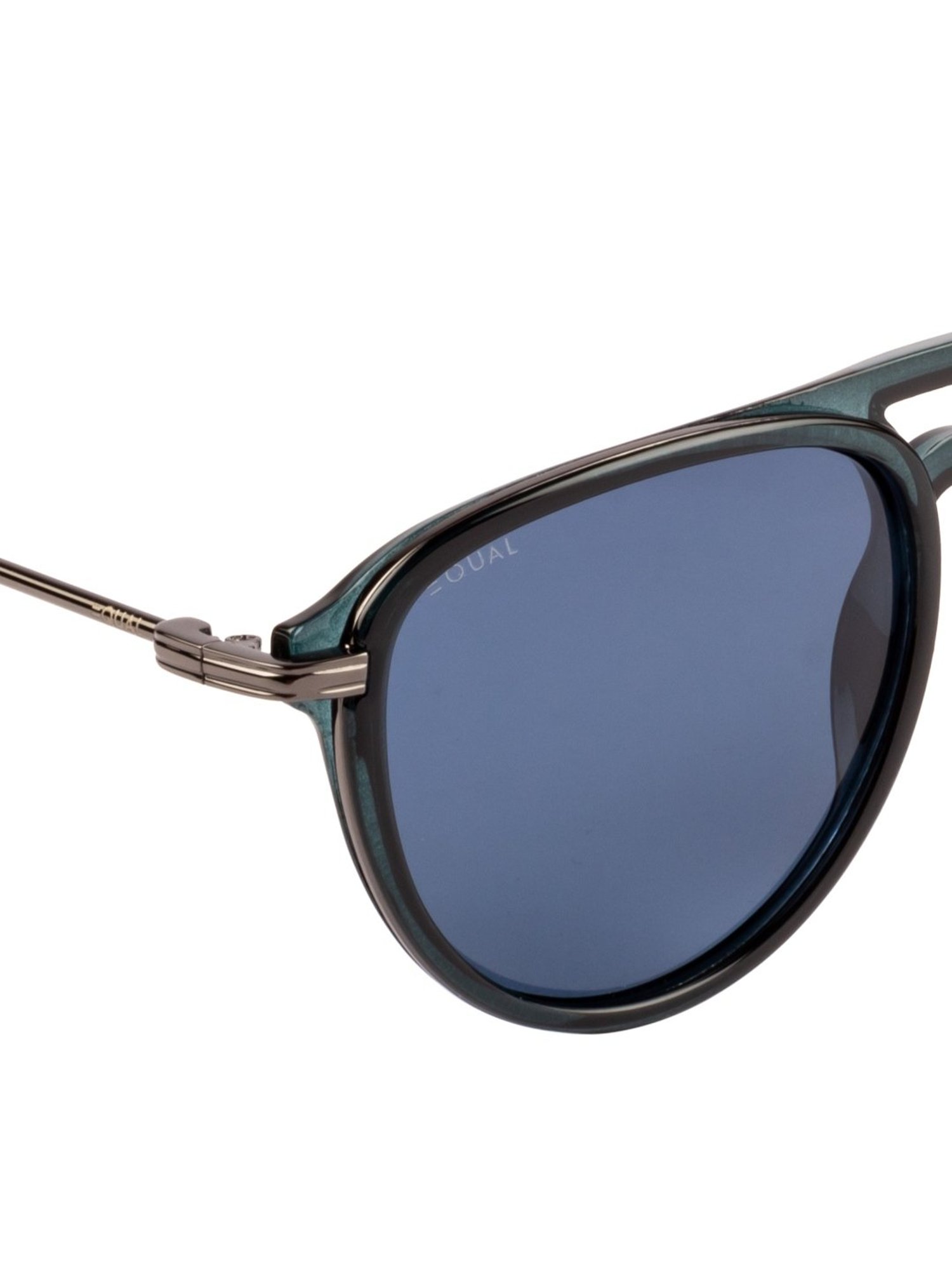 Equal Blue Aviator Unisex Sunglasses