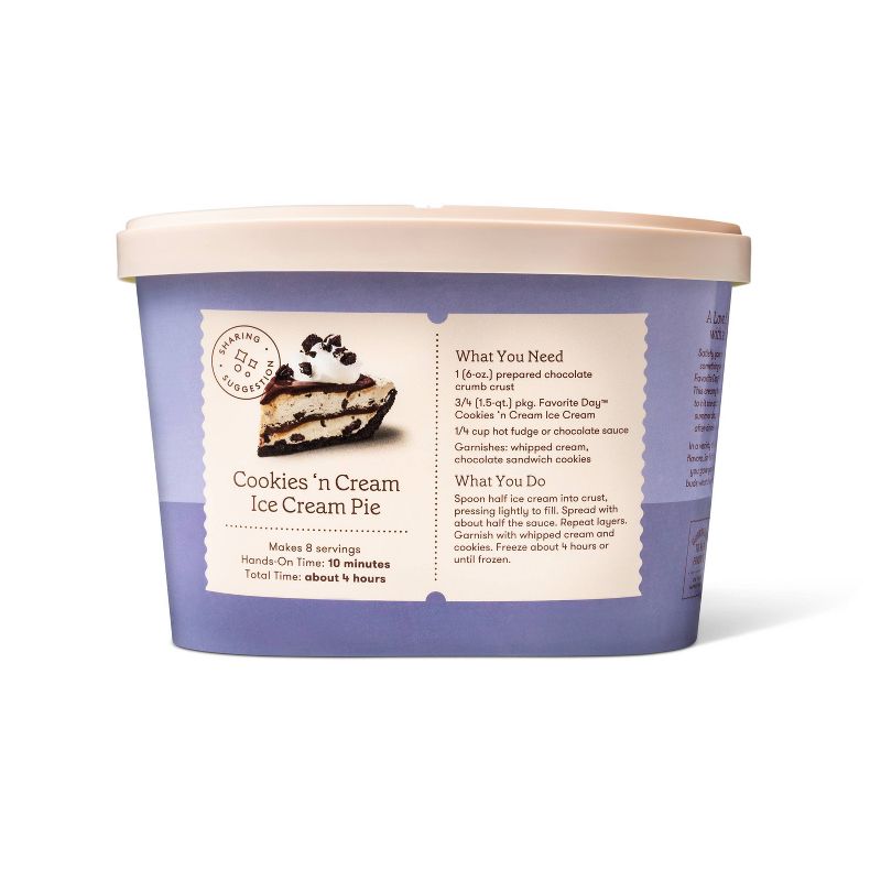 Cookies & Cream Ice Cream - 48oz - Favorite Day™