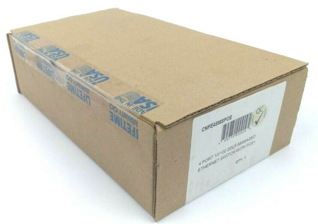 Comnet Cnfe4Smspoe 4 Port Self-Managed Switch 10/100 Mbps Ethernet 4Txcopper