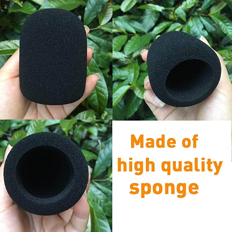 Foam Mic Cover Handheld Microphone Windscreen Black