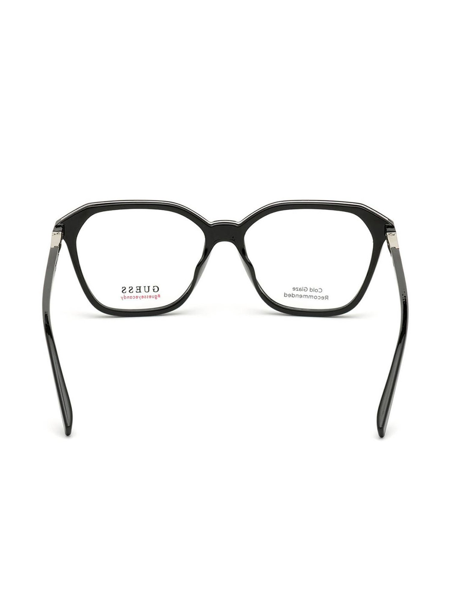 Guess Black Beveled Unisex Eye Frames