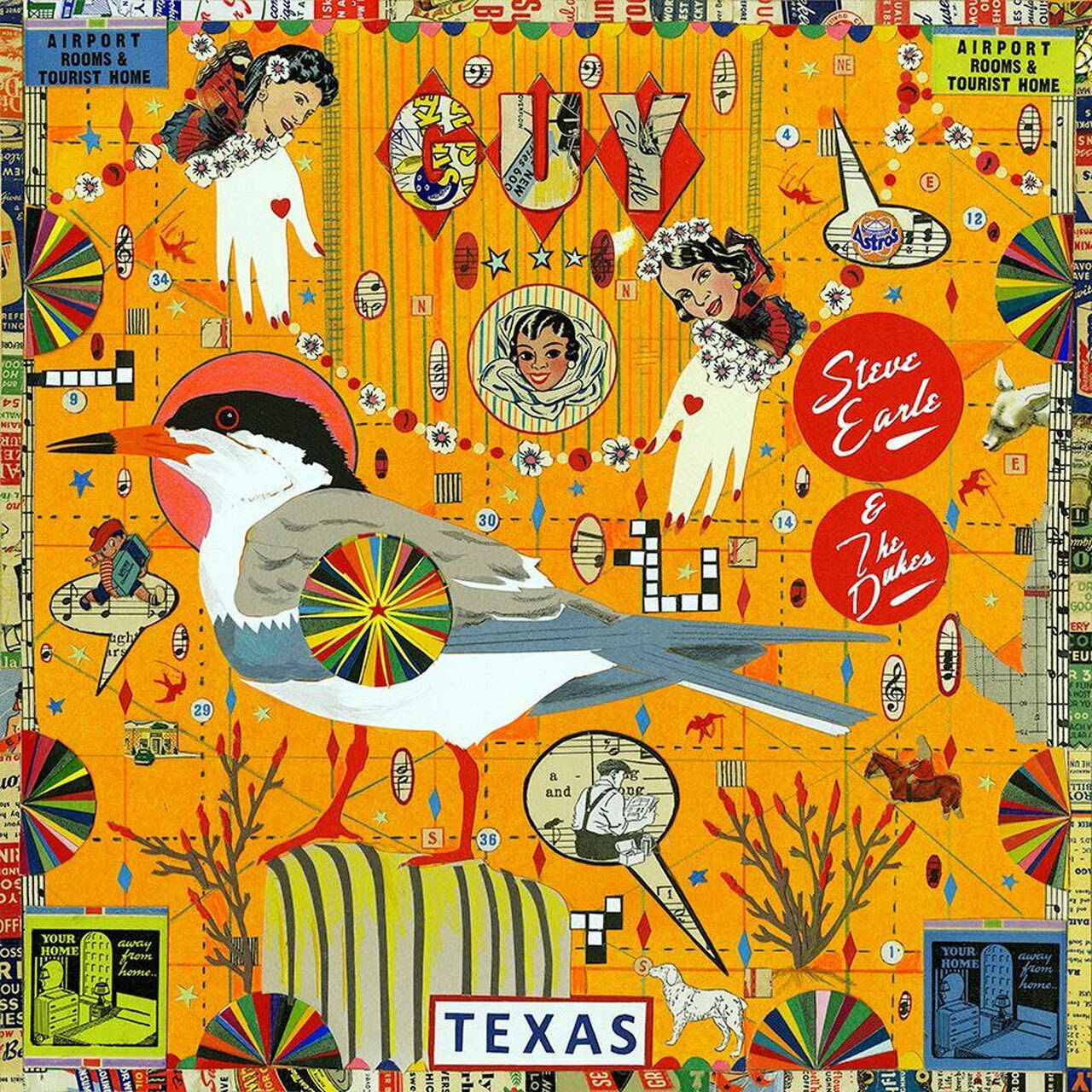 Steve Earle & The Dukes GUY 2LP (Orange & Red Swirl Vinyl)