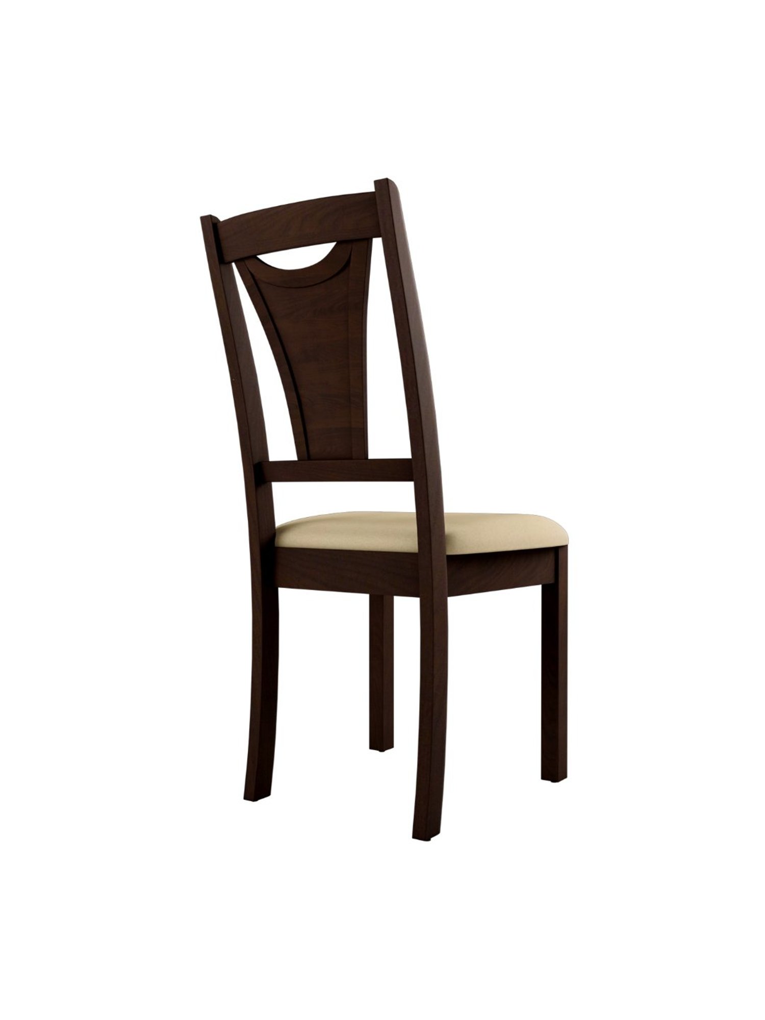 Durian Elanor Modern Brown & Beige Premium Leatherette Dining Chair