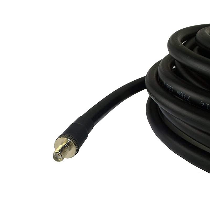 36 ft LowLoss Coax Extension Cable 50 Ohm SMA Male to SMA Female Antenna Lead Extender for 3G4GLTEHamADSBGPSRF Radio Use Not for TV or WiFi