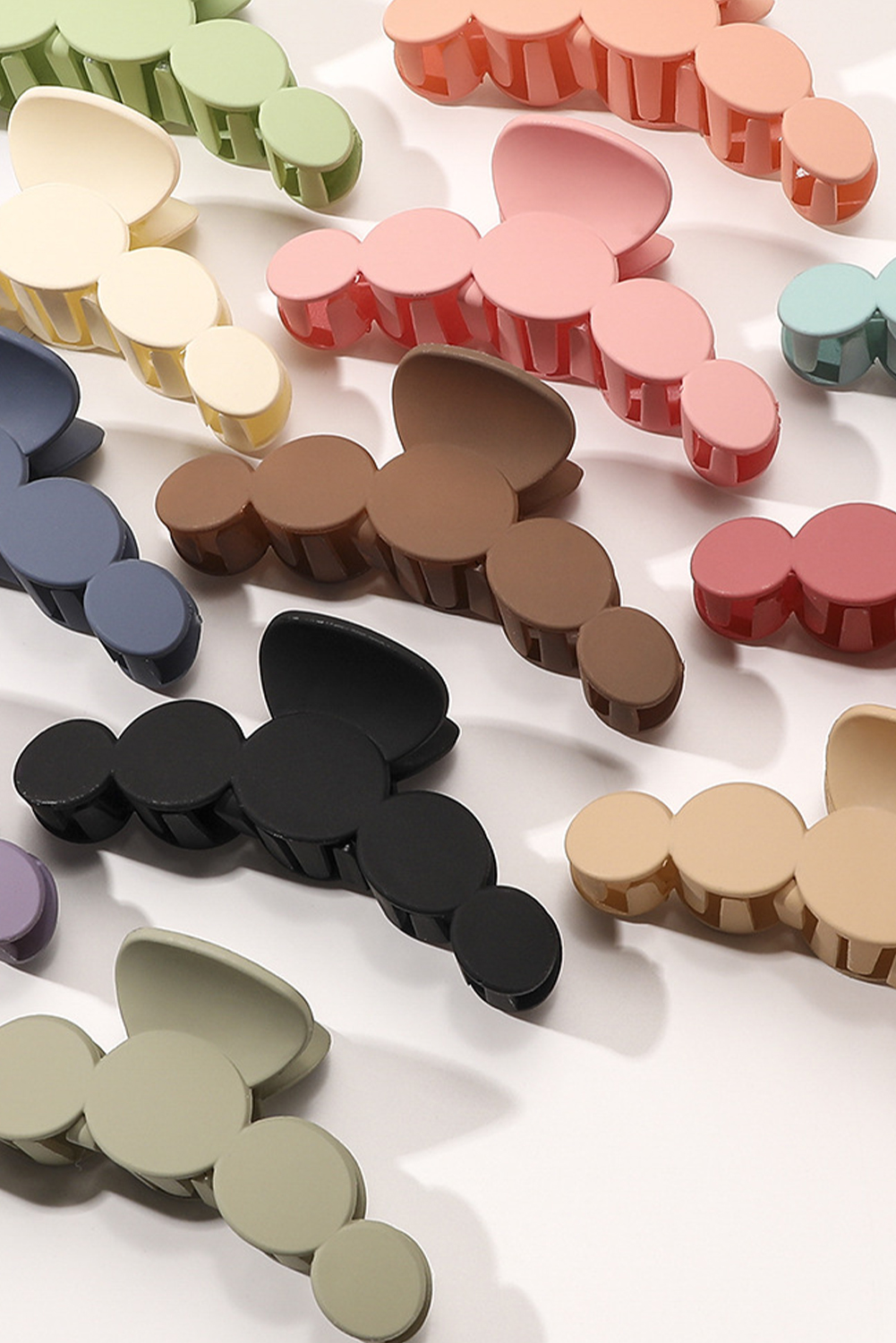 Rosy Flower Hair Claw Clip