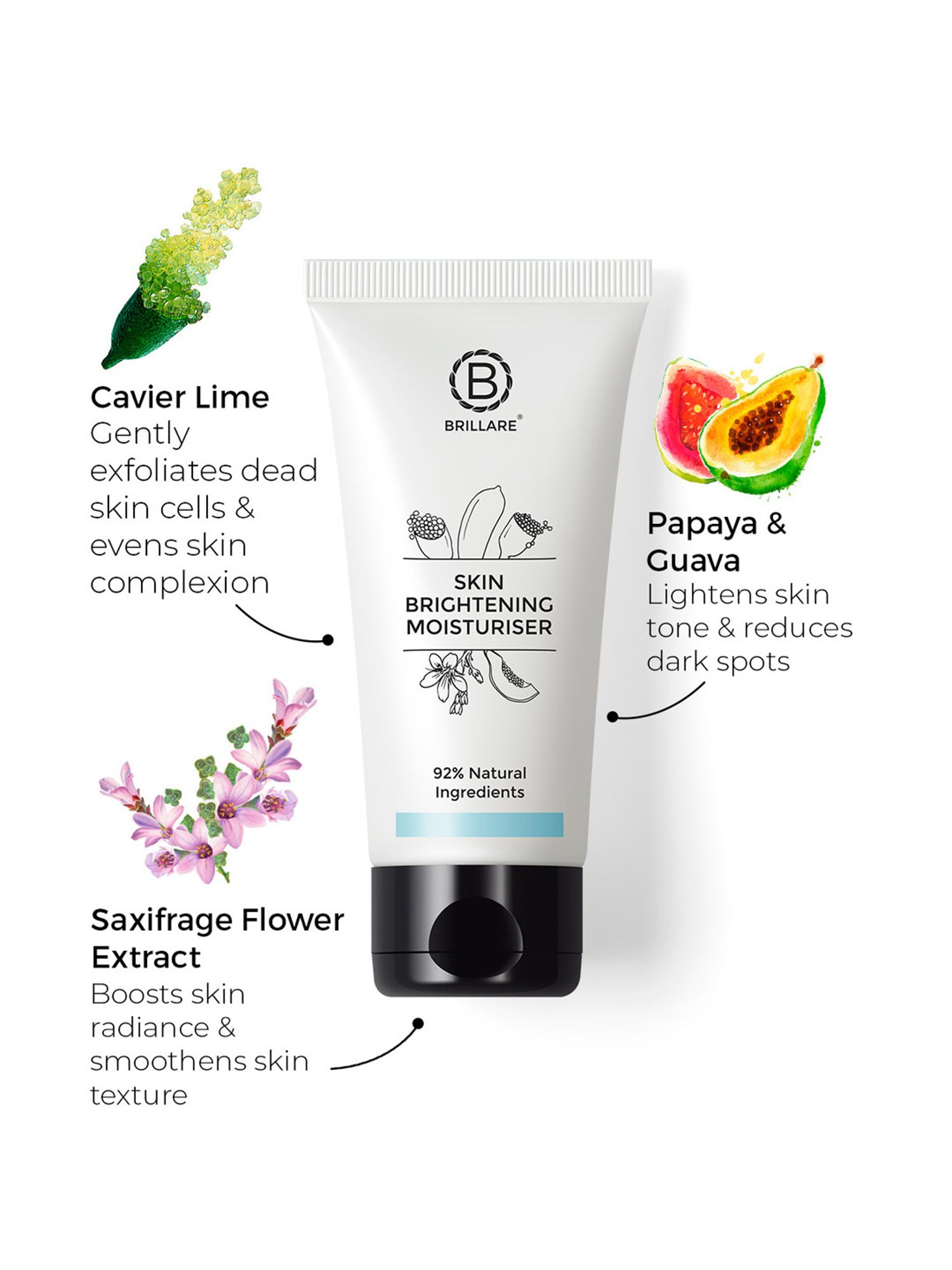 Brillare Skin Brightening Moisturiser for Reducing Pigmentation - 50 ml