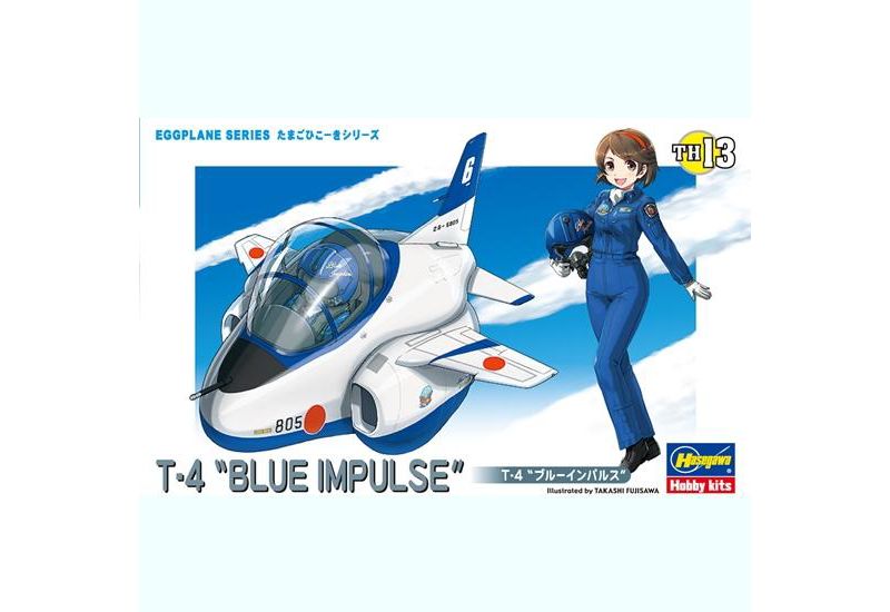 Hasegawa Eggplane Series 60123 Egg Plane T-4 "Blue Impulse" Aircraft Model Kit