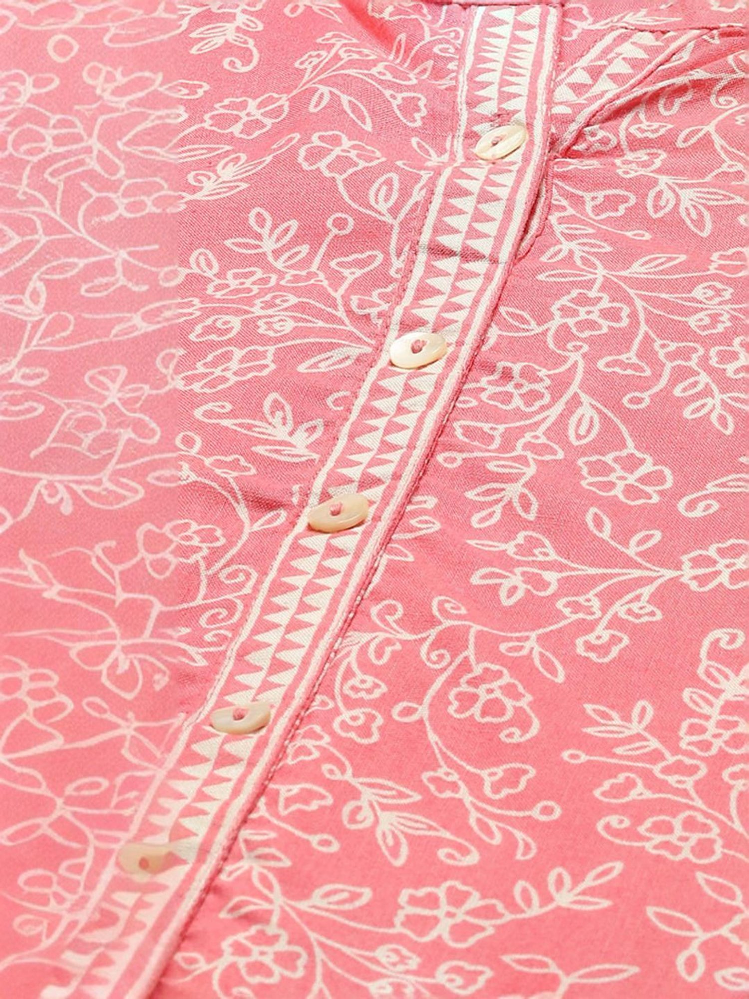 Rangriti Pink Printed Tunic