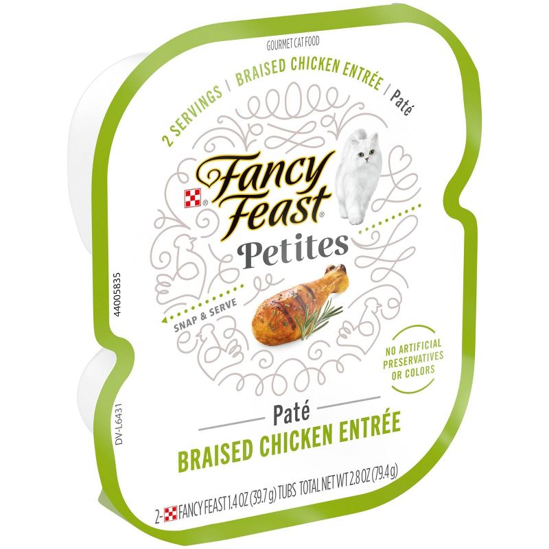 Fancy Feast Petites Braised Chicken Pate Wet Cat Food - 2.8oz