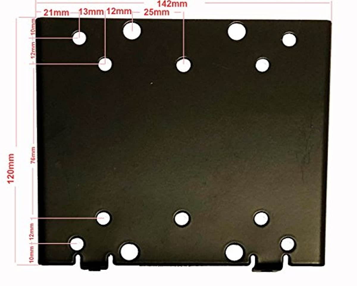 VideoSecu LCD LED Monitor TV Wall Mount for 19" 20" 22" 23" 24" 26" 27" 30" 32" Flat Panel Screen Maximum Loading 66lbs VESA 75/100 - Ultra Thin Mount Bracket 1EA