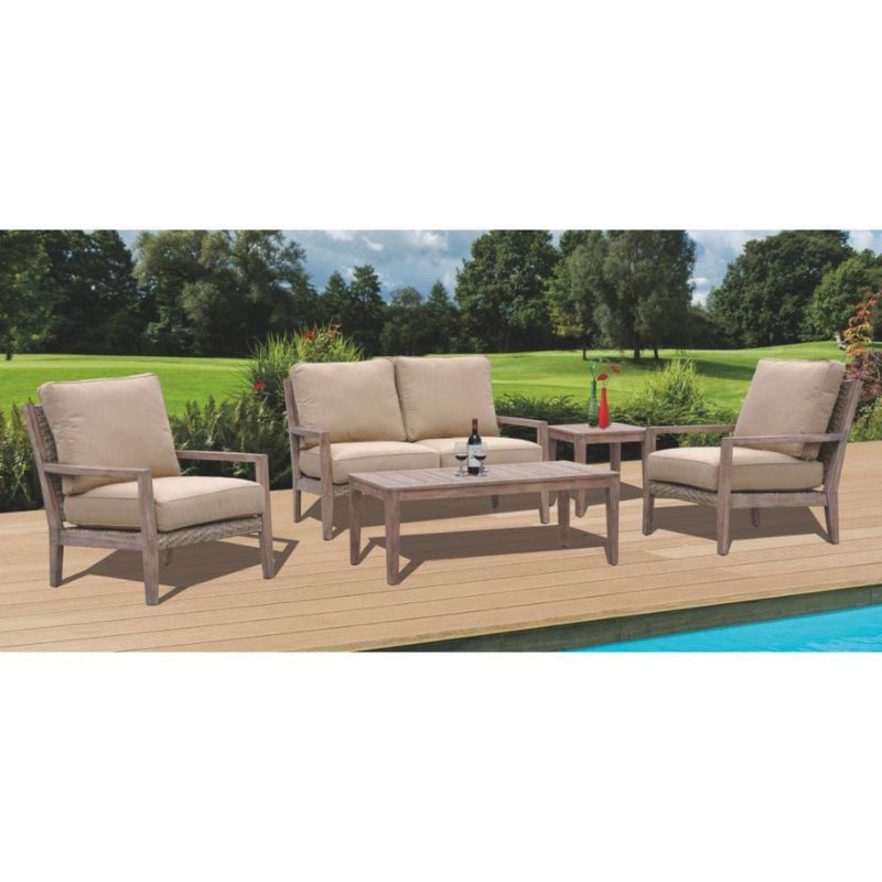 Bridgeport Loveseat - Taupe - Courtyard Casual