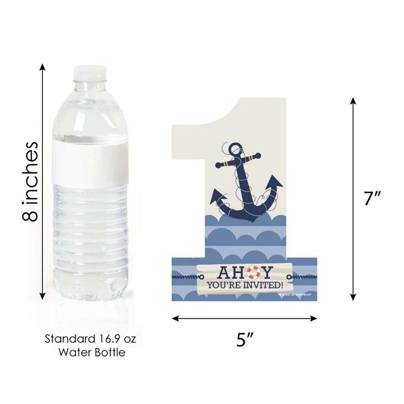 Big Dot of Happiness Adult 70th Birthday - Gold - Shaped Fill-In Invitations - Birthday Party Invitation Cards with Envelopes - Set of 12