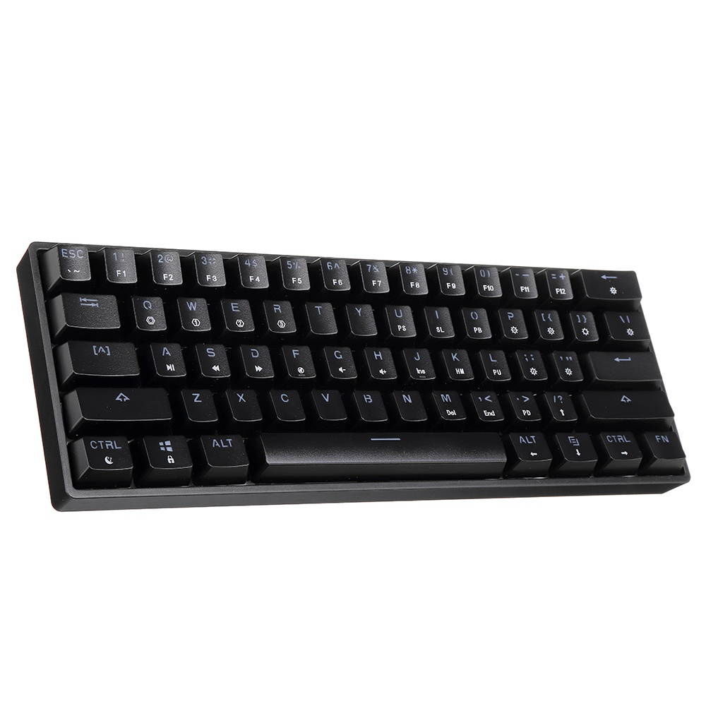 Geek GK61 61 Keys Mechanical Gaming Keyboard Hot Swappable Gateron Optical Switch RGB Type-C Programmable 60% Layout Gaming Keyboard Brown Switch