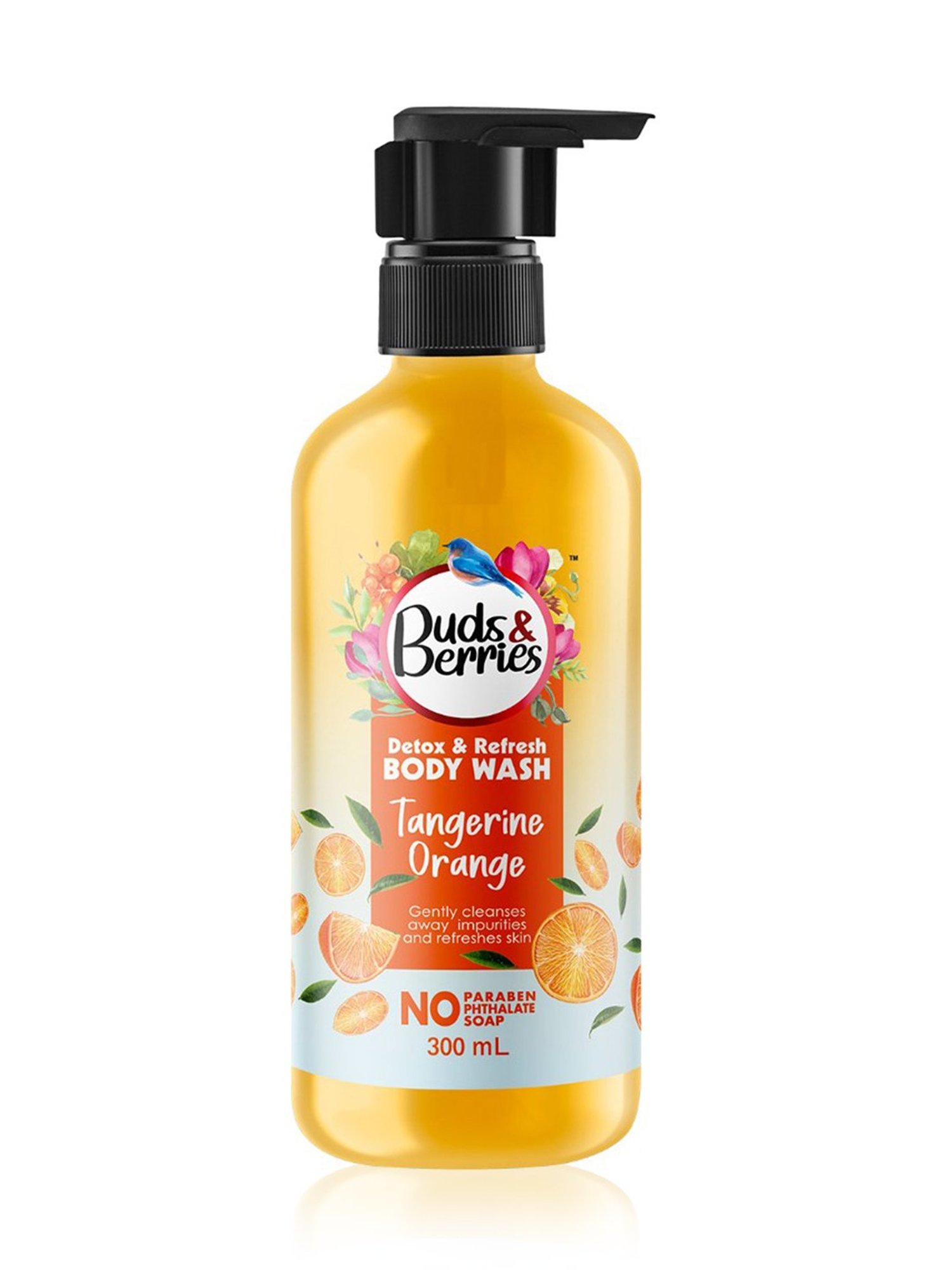 Buds & Berries Tangerine Orange Detox & Refresh Body Wash - 300 ml