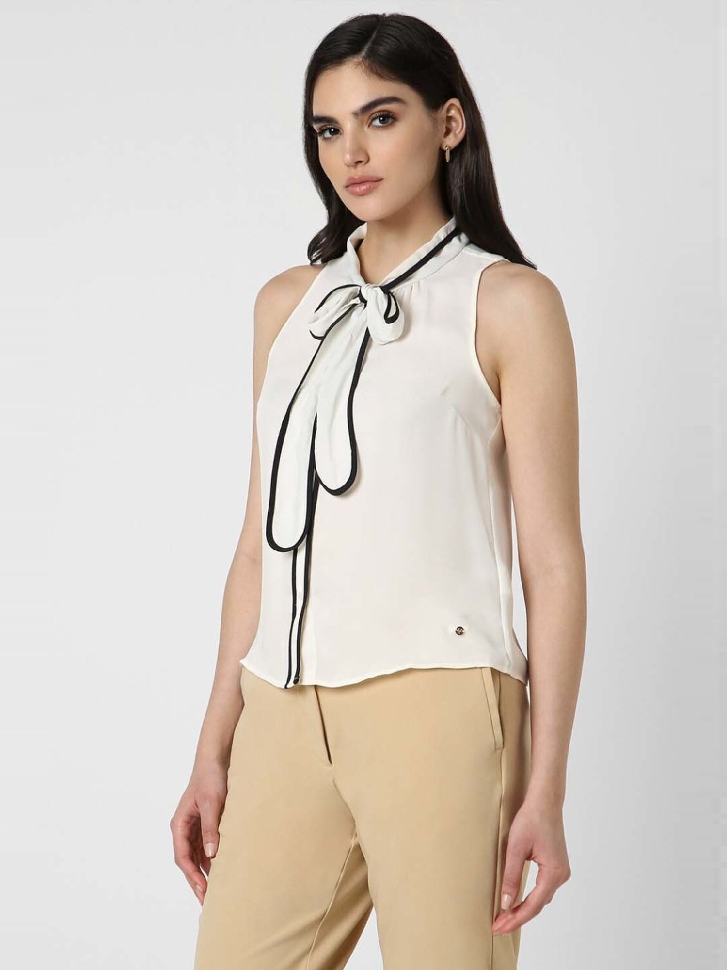 Van Heusen White Regular Fit Top