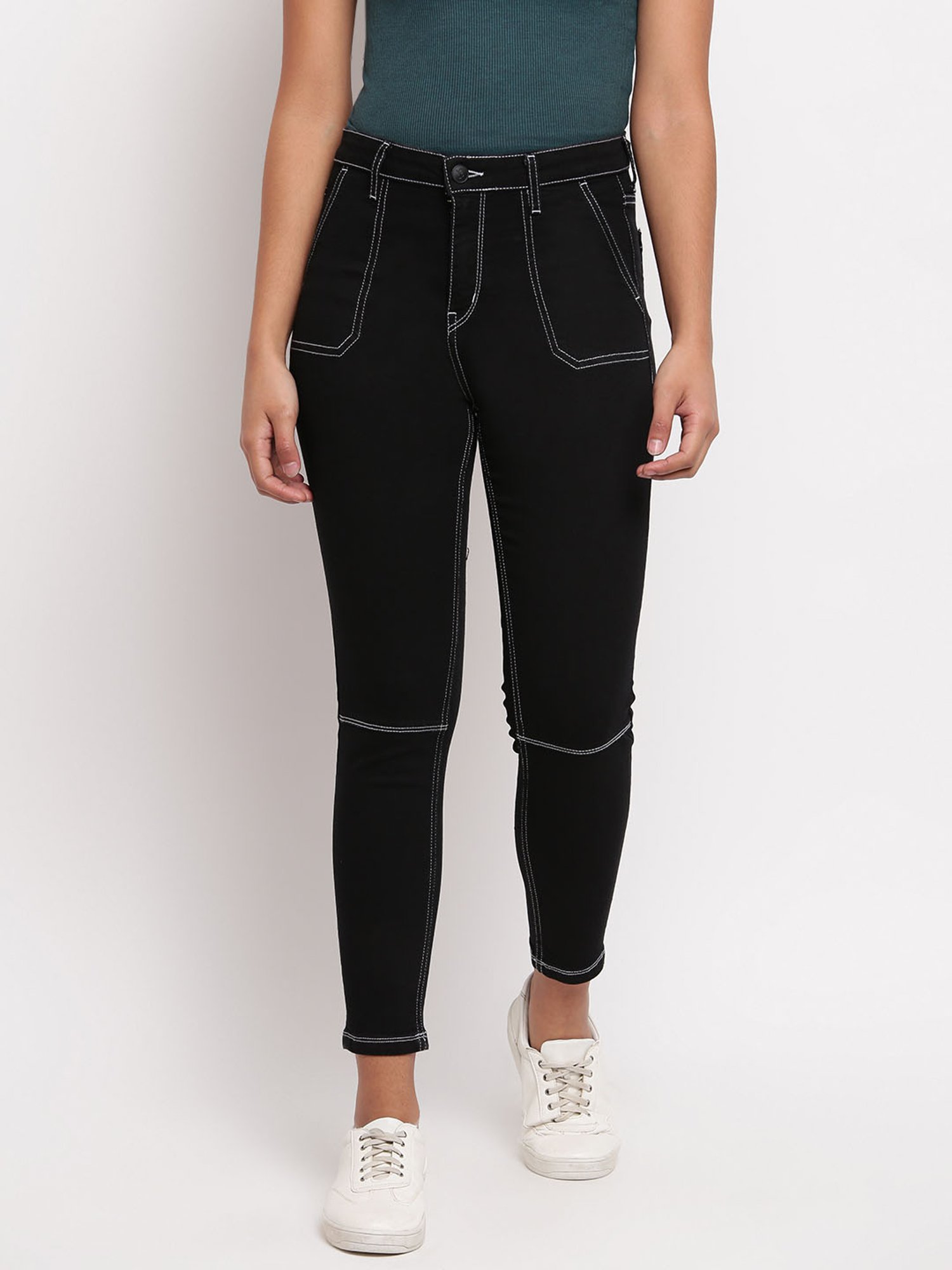 Tales & Stories Black Mid Rise Jeans