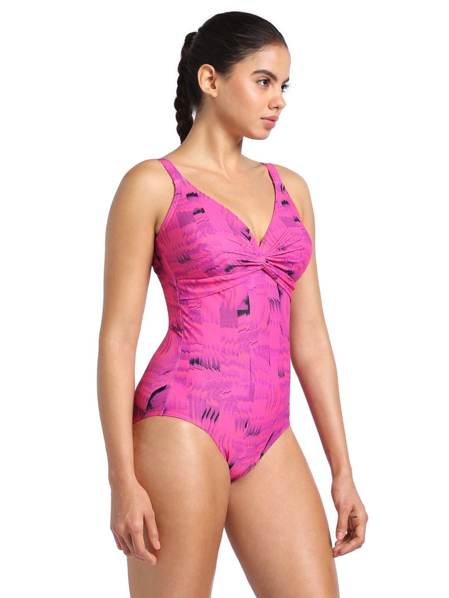Speedo Pink Printed Swimwear