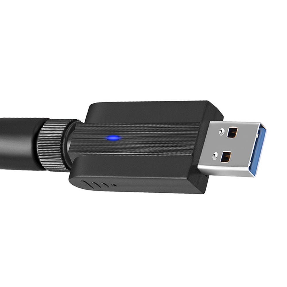 USB 3.0 WiFi Adapter 1200Mbps Dual Band 2.4G/5G Wireless Network Adapter 56dBi Antenna for Desktop PC Wi-Fi Dongle Compatible Windows 10/7 /8/8.1 /XP Mac OS 10.5-10.14