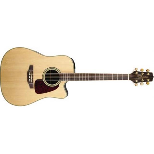 takamine gd71cenat dreadnought cutaway acousticelectric guitar, natural