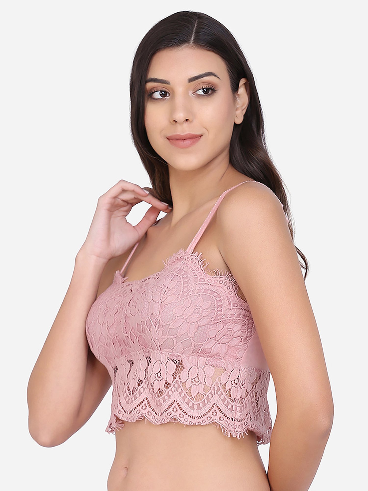 Da Intimo Pink Non Wired Padded Bralette