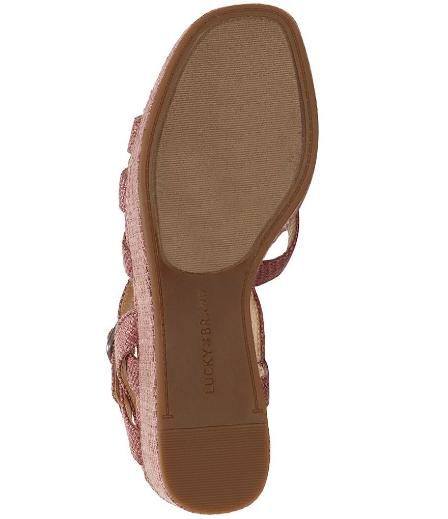 Lucky Brand Carlisha Woven Platform Wedges