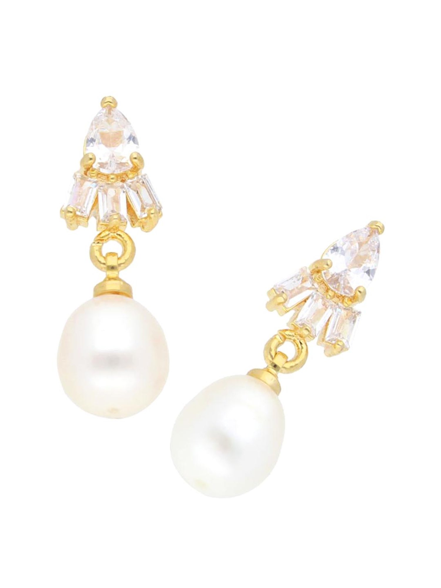 Sri Jagdamba Pearls Bagesri Pearl Alloy Drop Earrings