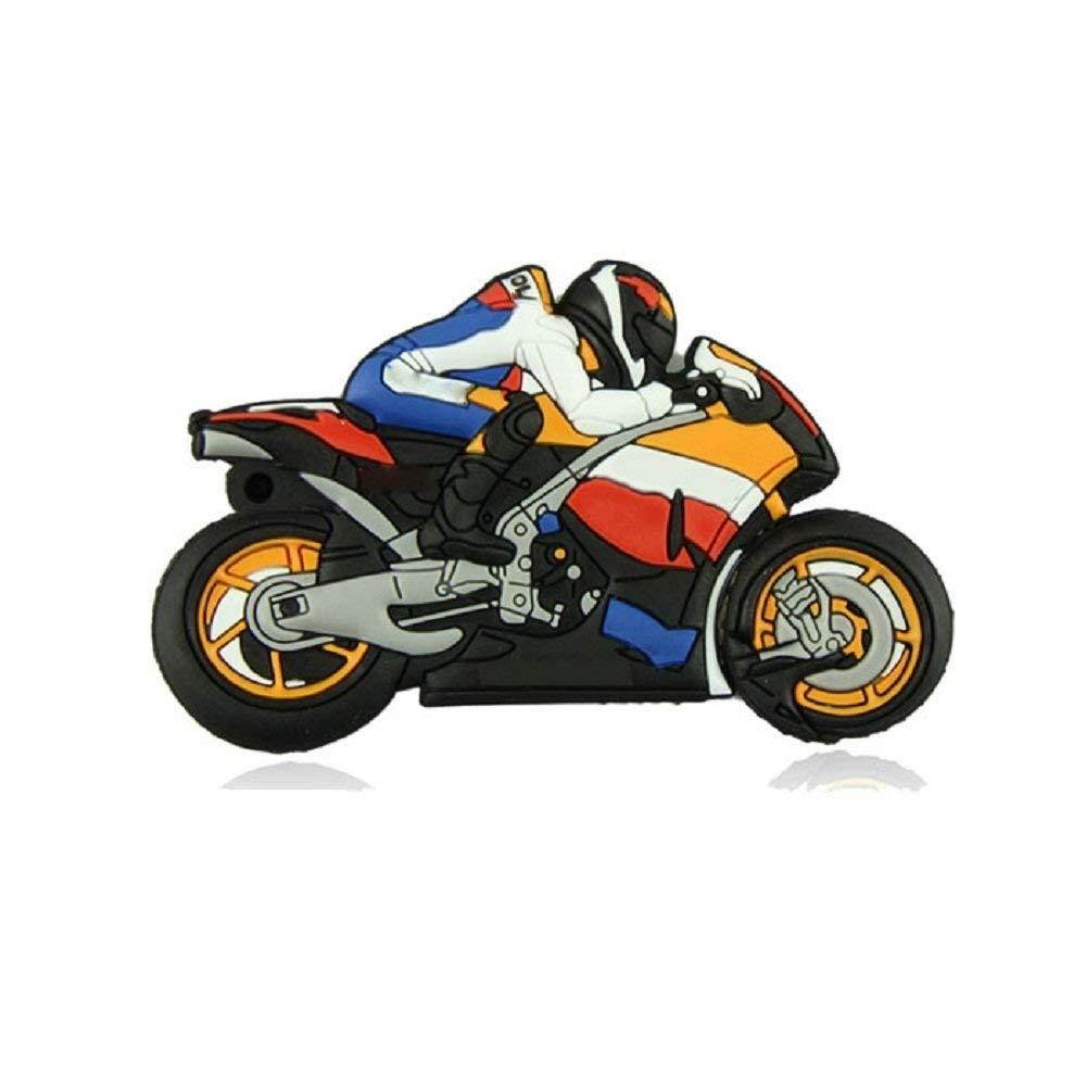 WooTeck 64GB 3D Cartoon Motorcycle USB Flash Drive Memory Stick Pendrive