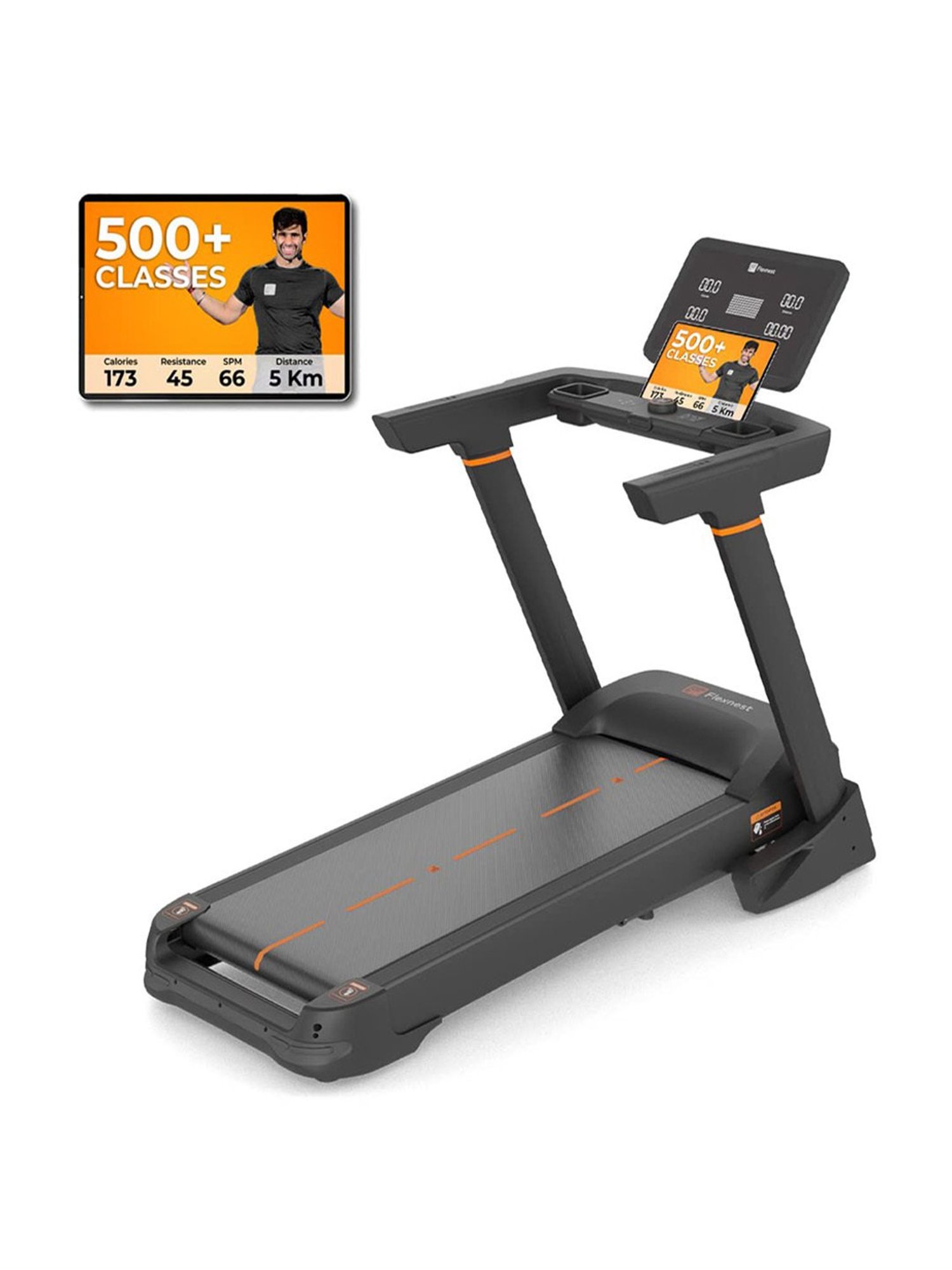 Flexnest Flextread Plus Treadmill with Incline Mode, Wireless Bluetooth Speaker