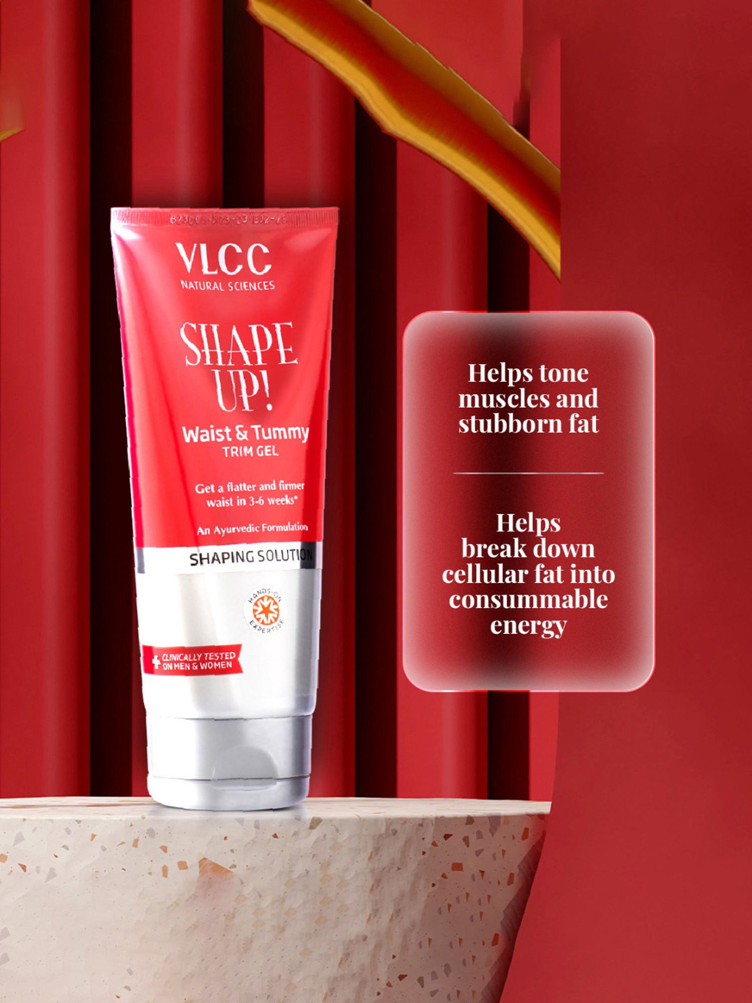 VLCC Shape Up Waist & Tummy Trim Gel - 200 gm