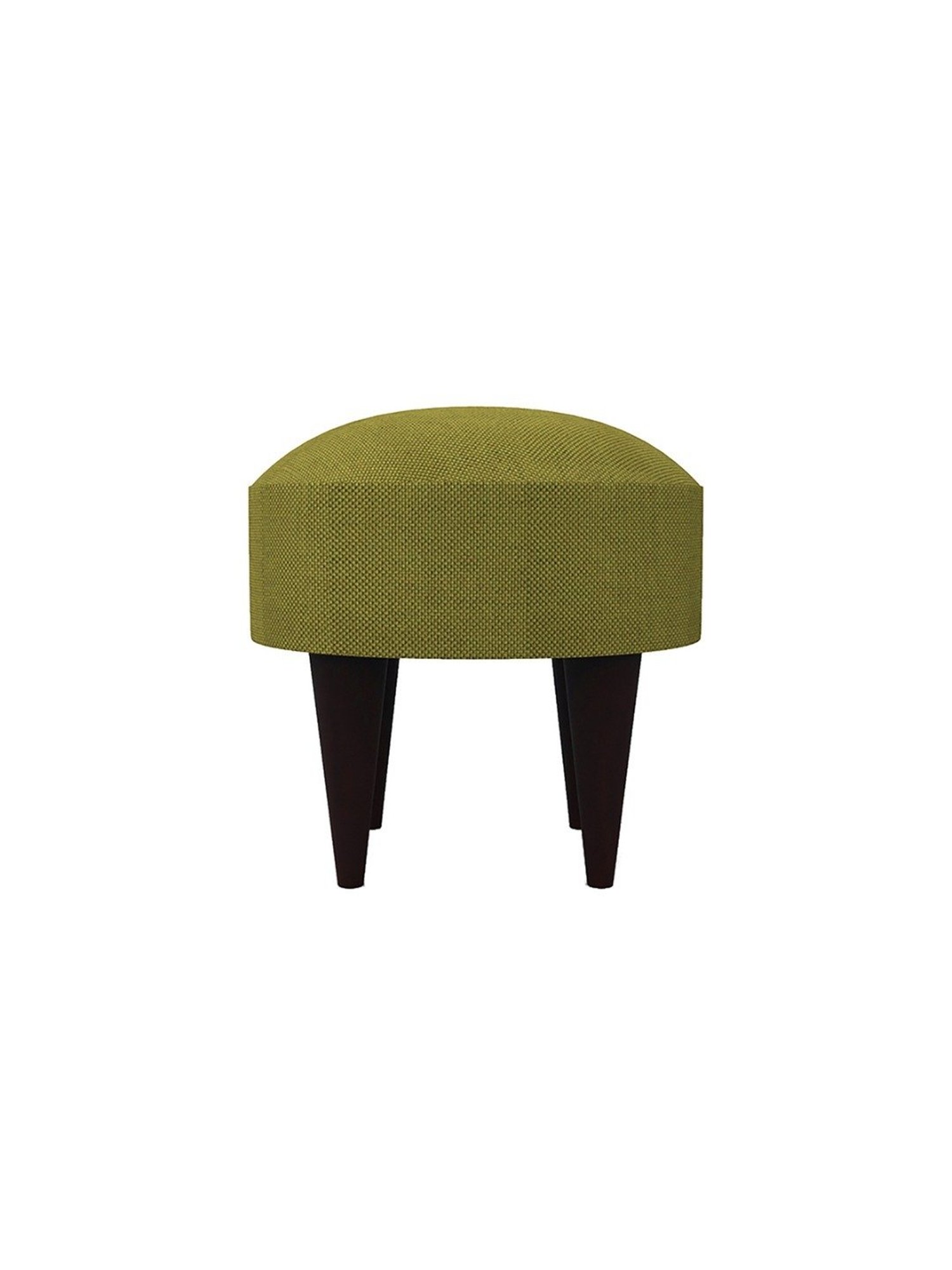 Chumbak Begum Savanna Solid Green Wood Foot Rest Ottoman