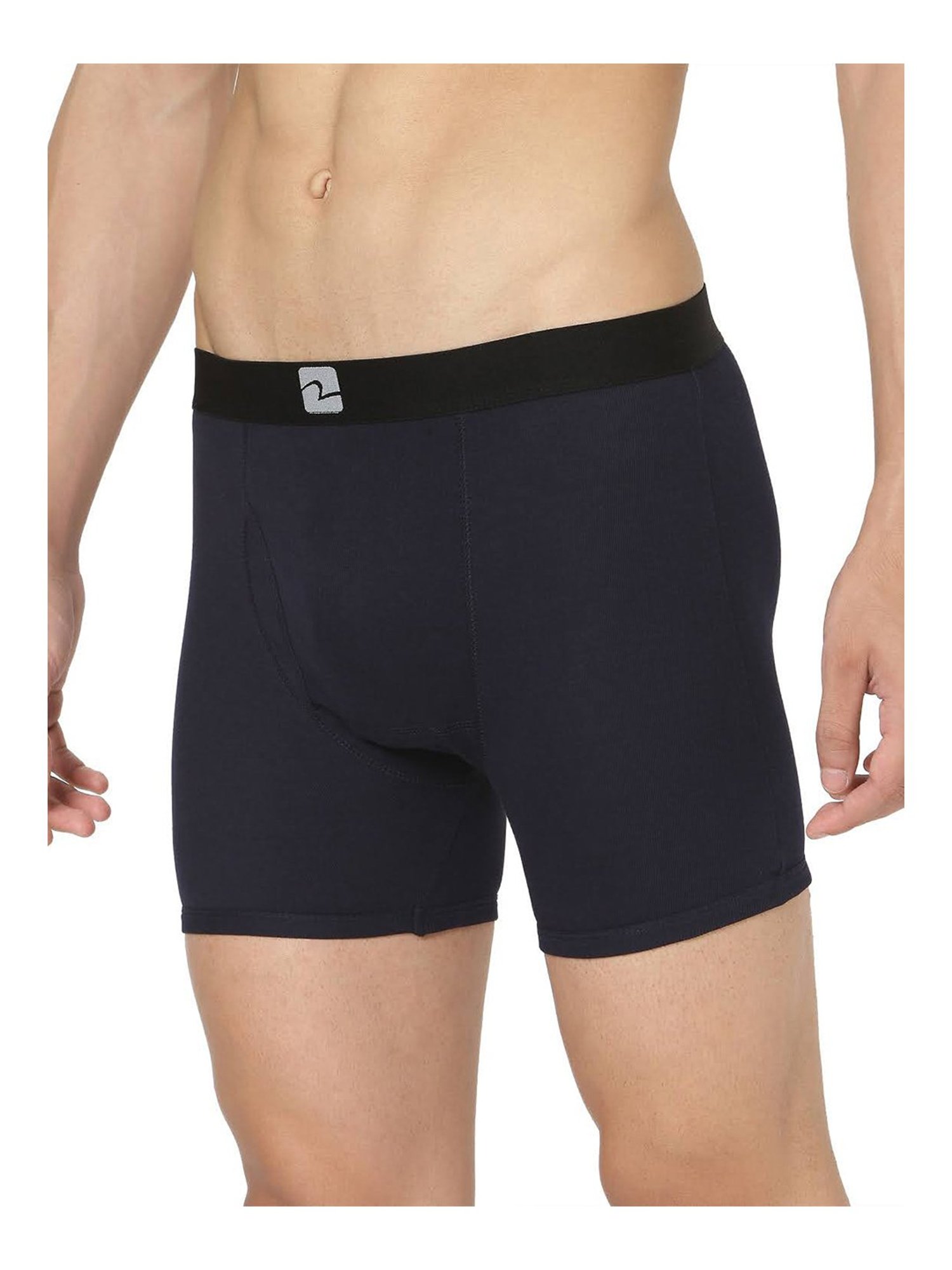UnderJeans by Spykar Navy Trunks - Pack of 2