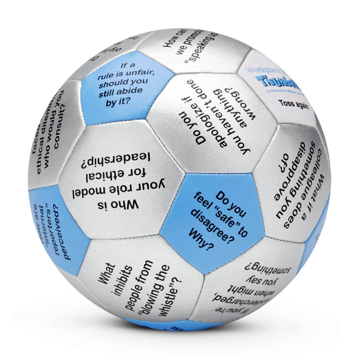 Workplace Ethics Thumball Conversation Starter - 6" Blue Training Tool Game