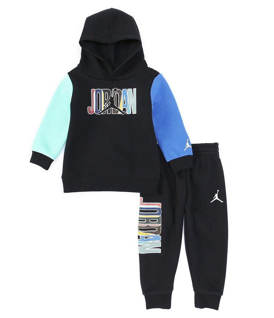 Jordan Baby Boys 12-24 Months Mismatch Colorblock Hoodie & Jogger Set