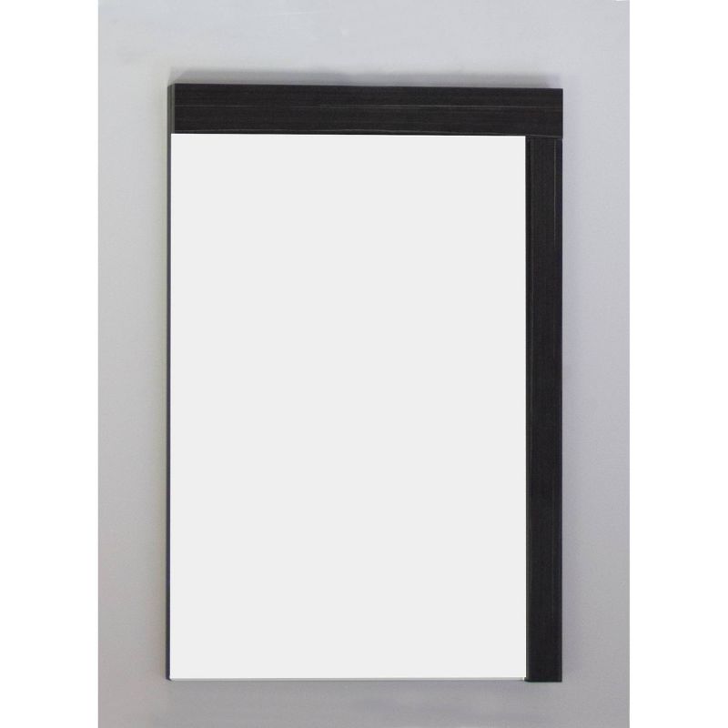 23.5" D2 Modern Plywood Melamine Mirror Dark Gray - American Imaginations