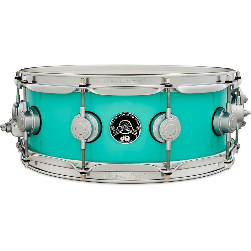 DW Collector's Series Santa Monica Snare Drum with Satin Chrome Hardware 14 x 5 in. Sea Foam Green