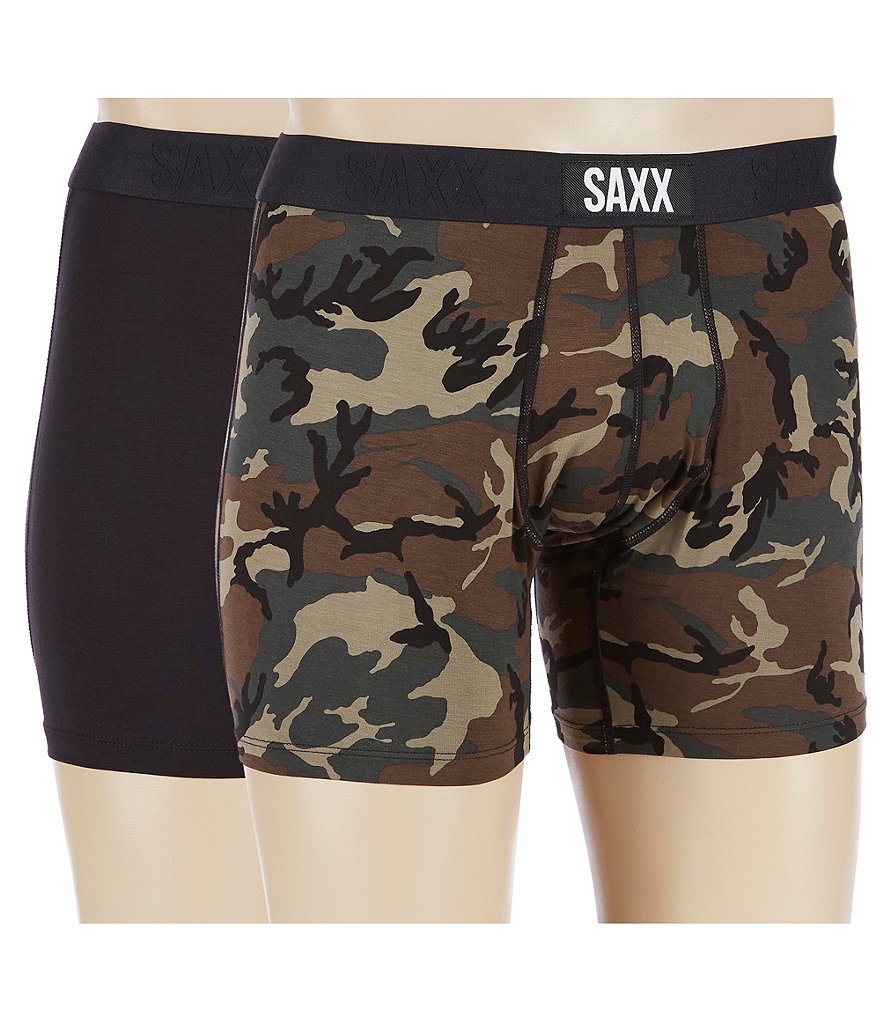 SAXX Vibe 2-Pack Camo Print Boxer Briefs