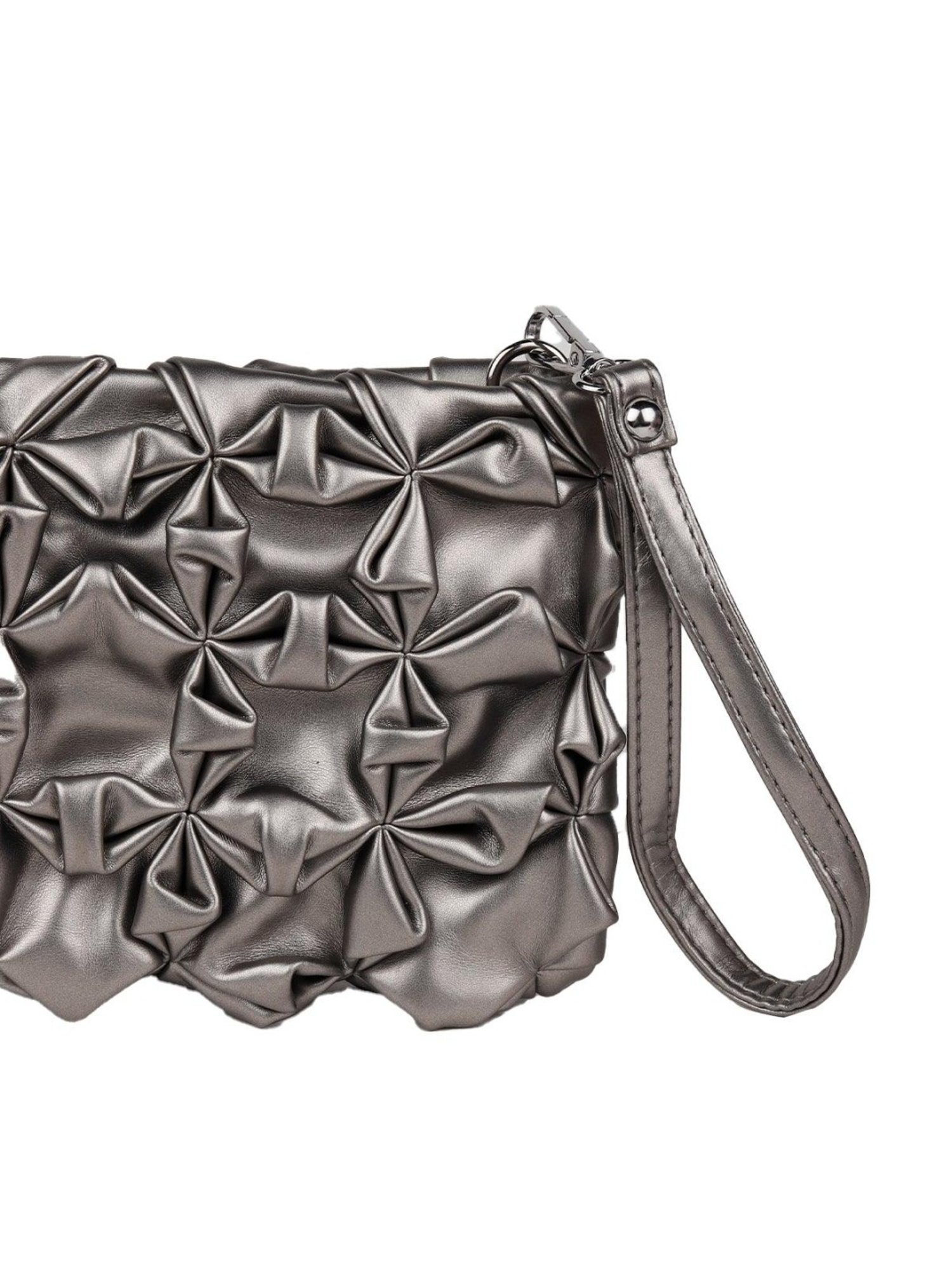 Odette Silver Embellished Sling Handbag