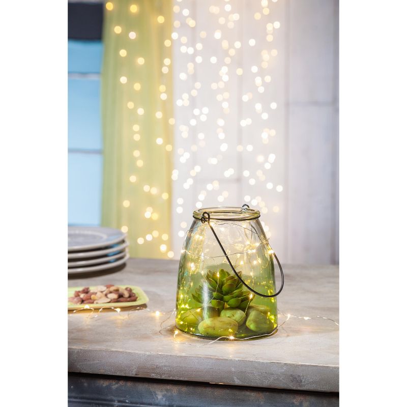 Everlasting Glow 6-Foot Long Electric Twinkling, Warm White LED Light Spray with Outdoor Adaptor